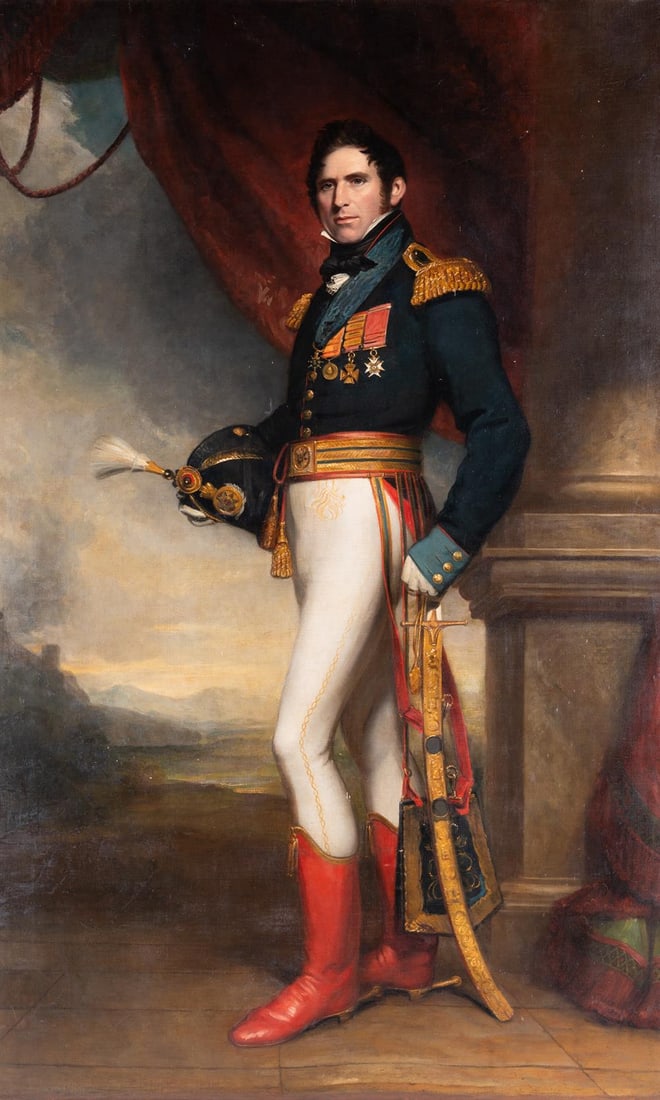 BRITISH SCHOOL (EARLY 19TH CENTURY), PORTRAIT OF A MILITARY OFFICER (1 of 3)