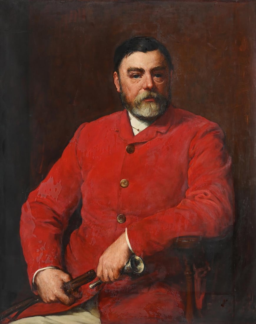 WALTER WILLIAM OULES (BRITISH 1848 - 1933), PORTRAIT OF CHARLES WIGLEY WICKSTEAD (1837 - 1906) (1 of 3)