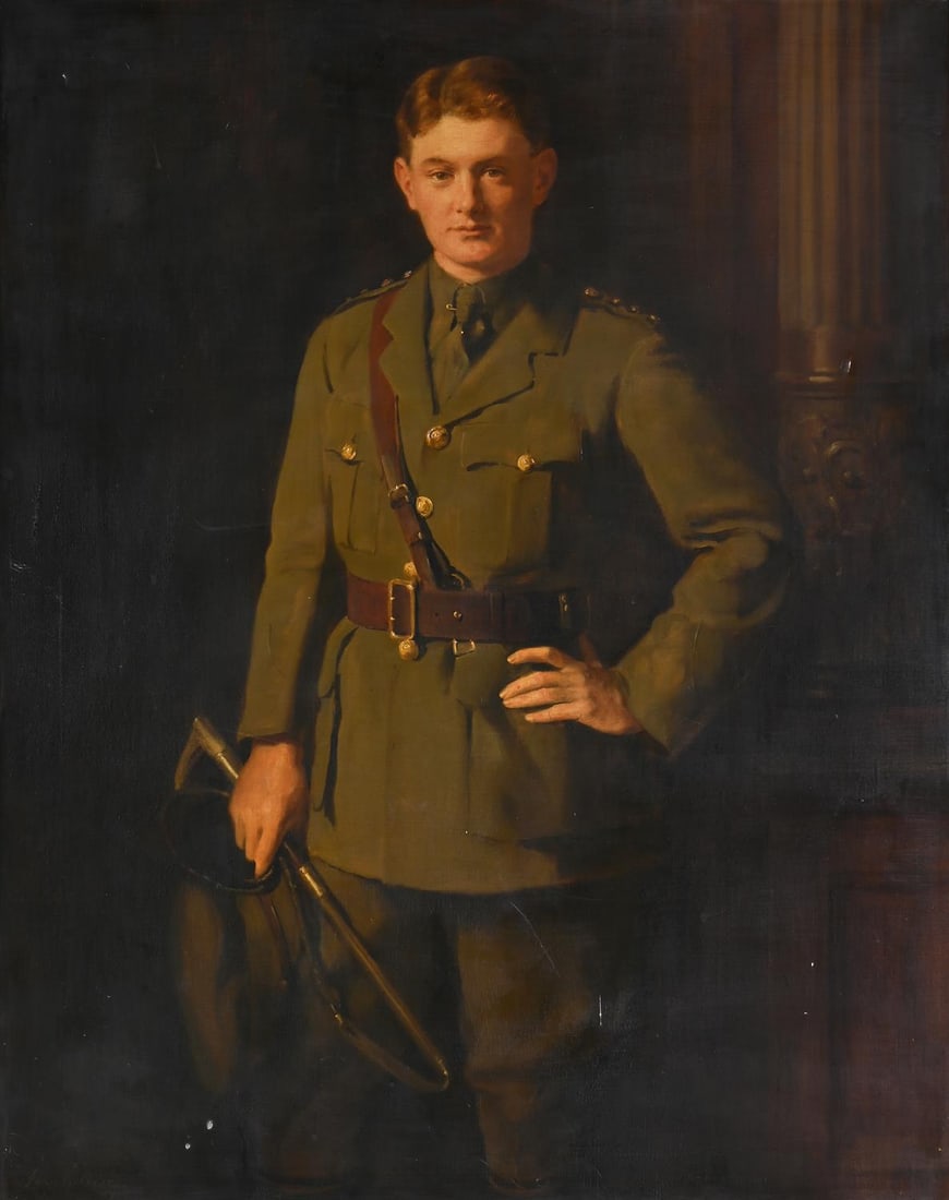 JOHN COLLIER (BRITISH 1850 - 1934), PORTRAIT OF A SOLDIER (1 of 3)
