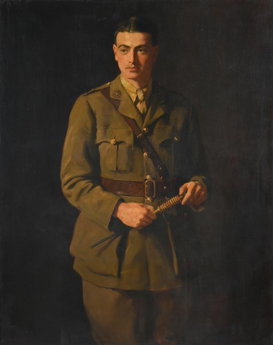 JOHN COLLIER (BRITISH 1850 - 1934), PORTRAIT OF A SOLDIER (1 of 3)