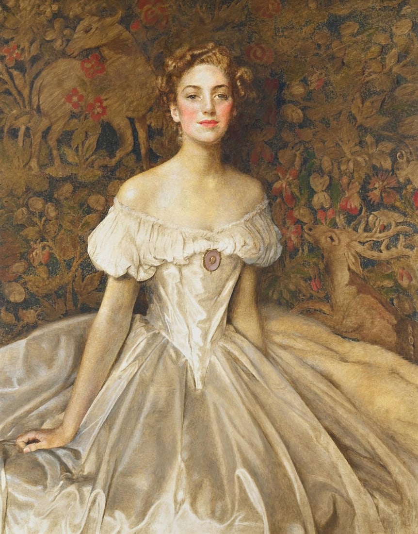 λ FRANK CADOGAN COWPER (BRITISH 1877 - 1958), PORTRAIT OF ELIZABETH WITTS (1 of 3)