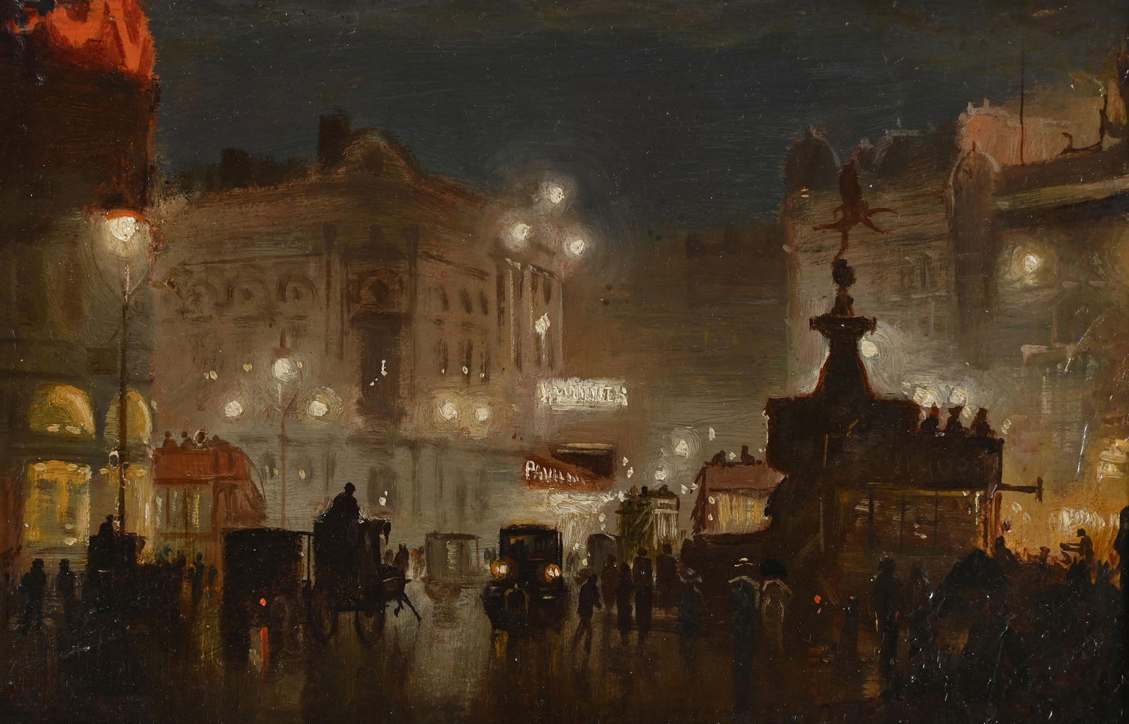 GEORGE HYDE POWNALL (BRITISH 1866-1939), PICCADILLY CIRCUS (1 of 3)
