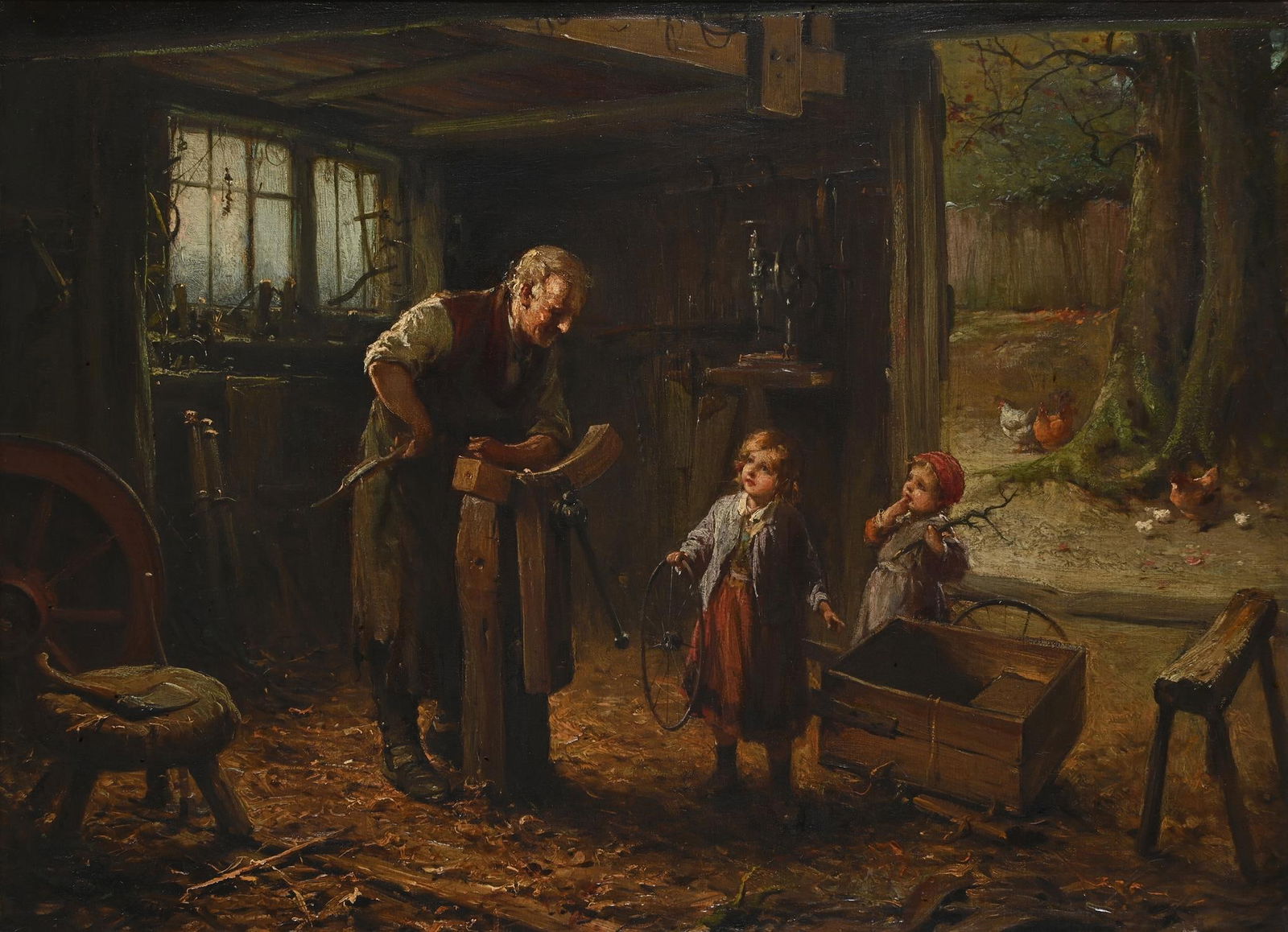 ALEXANDER ROSELL (BRITISH 1859-1922), A BREAKDOWN (1 of 3)