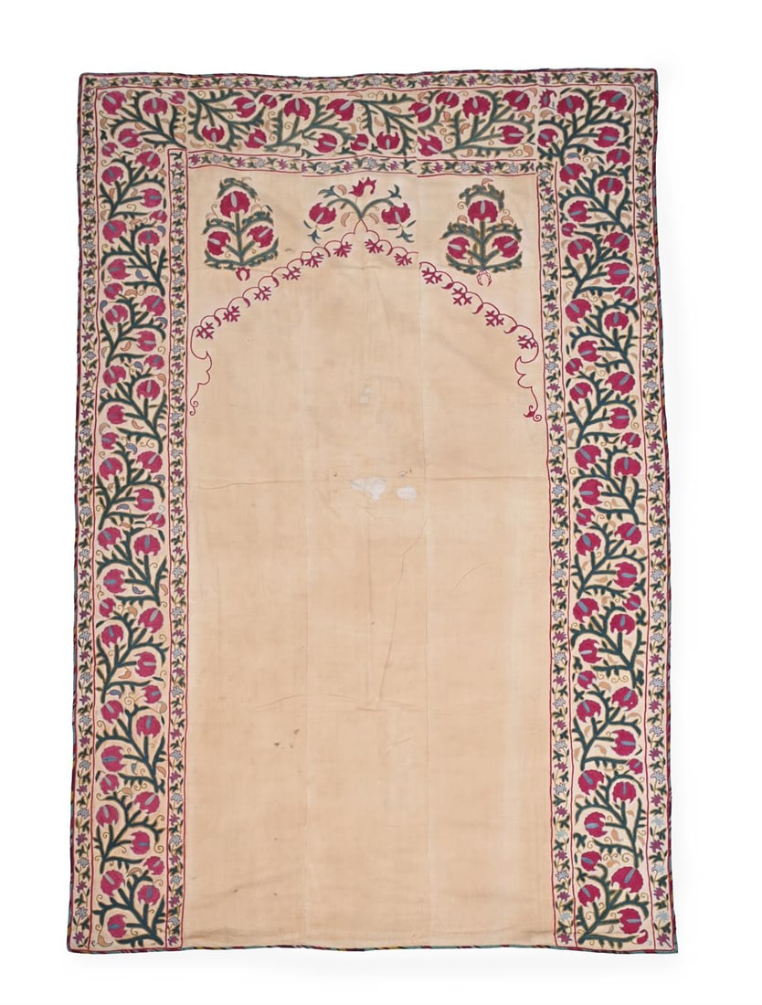 A BOKHARA SUZANI PANEL, UZBEKISTAN, CIRCA 1850 (1 of 2)