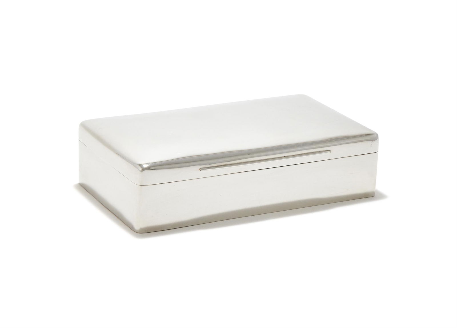 A VICTORIAN SILVER TABLE BOX (1 of 3)