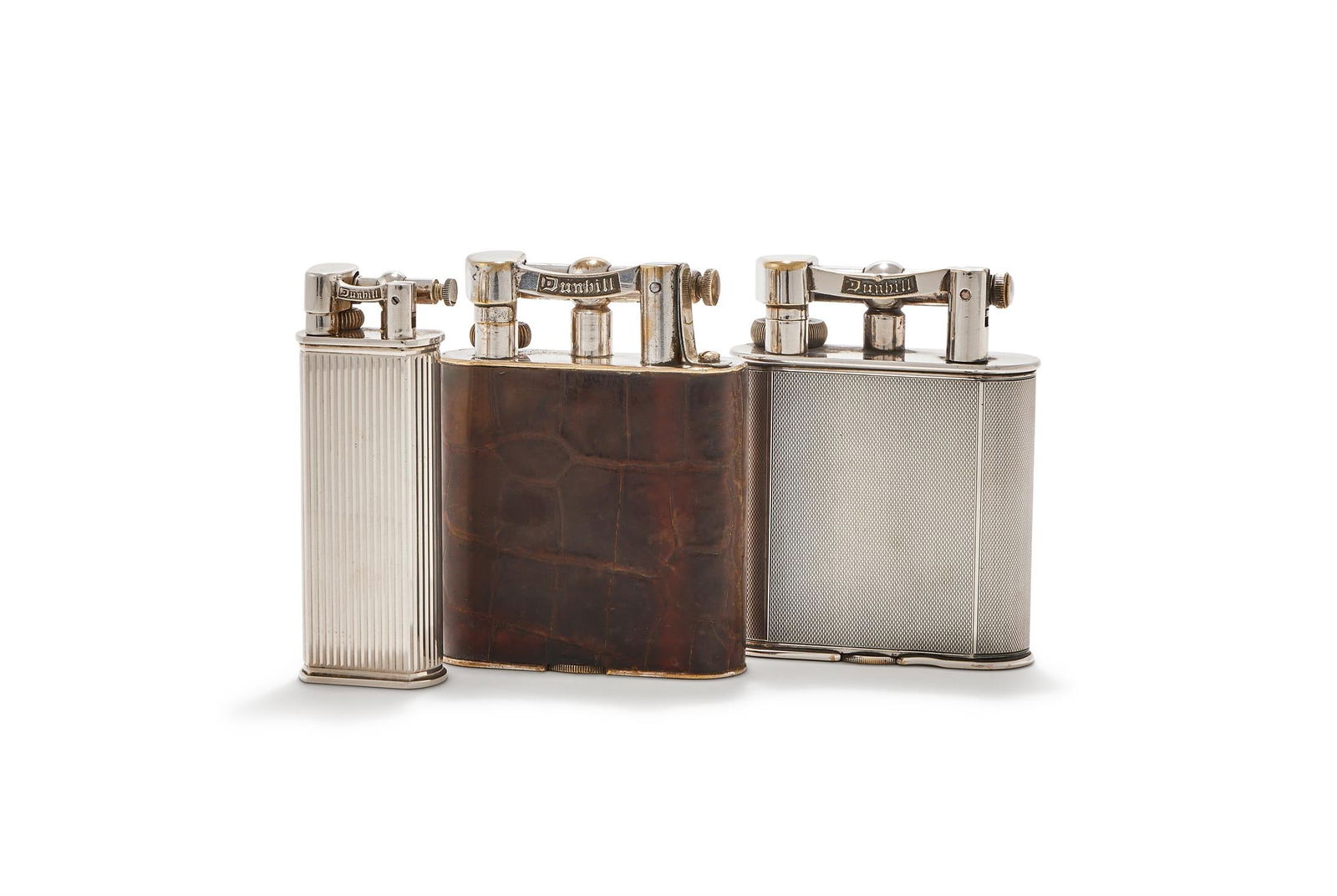 Y DUNHILL, A FRENCH ART DECO SILVER TABLE LIGHTER (1 of 2)