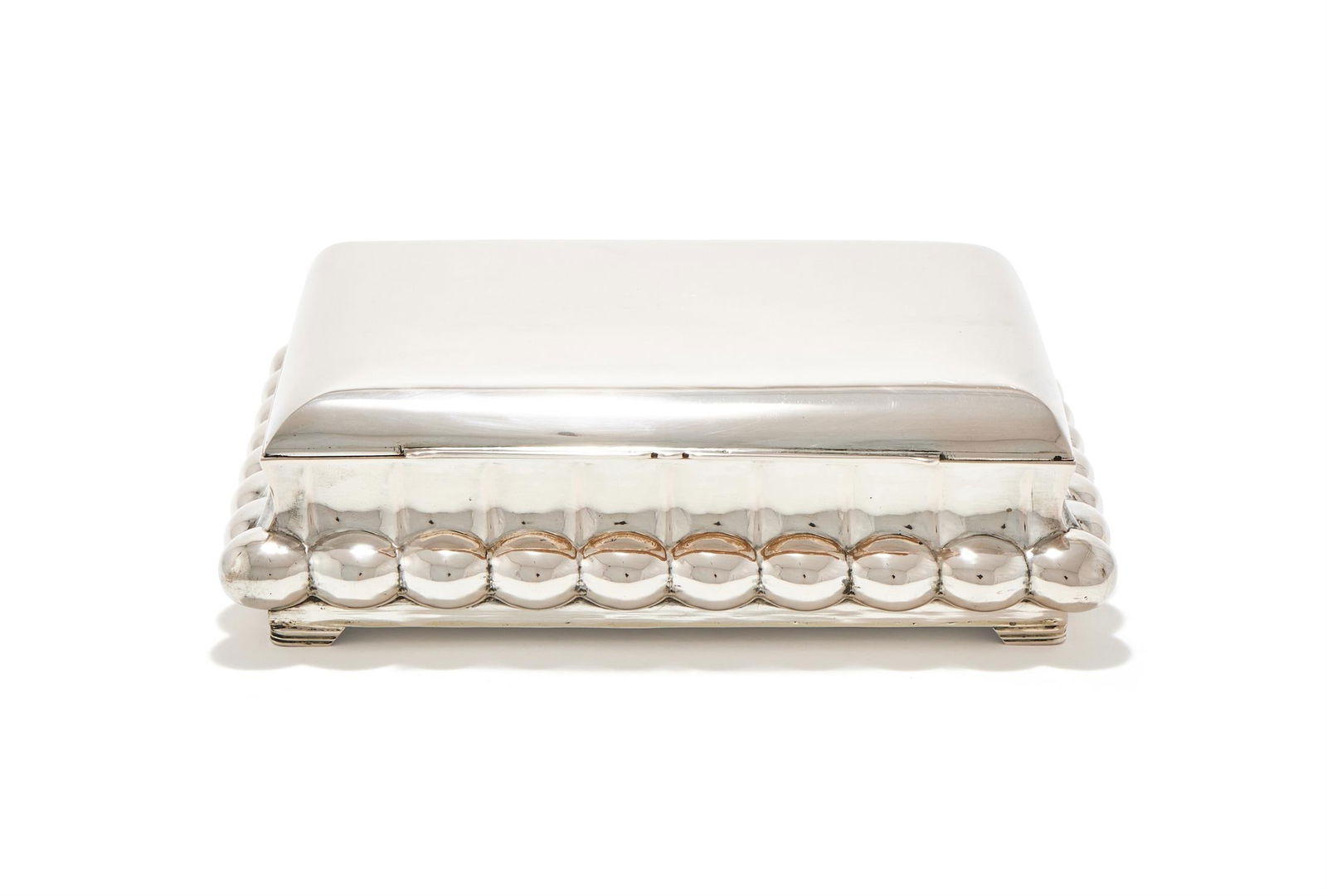 A HUNGARIAN SILVER RECTANGULAR BOX - 2