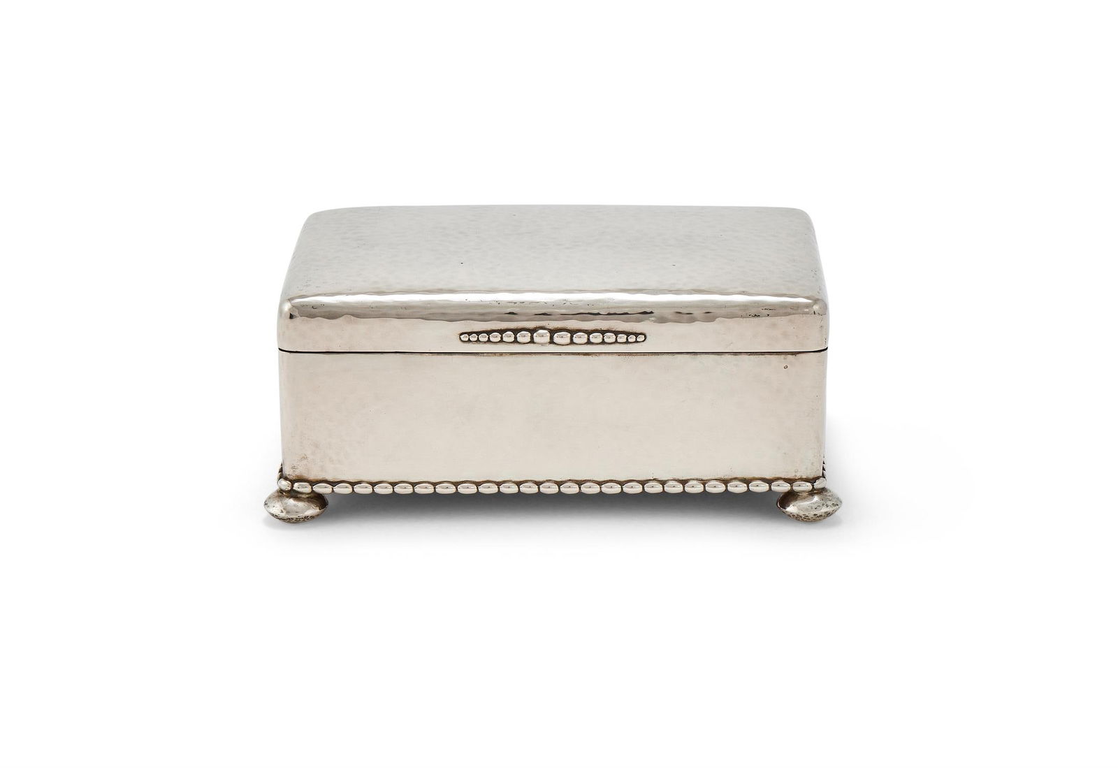 A SWEDISH SILVER RECTANGULAR TABLE BOX - 2