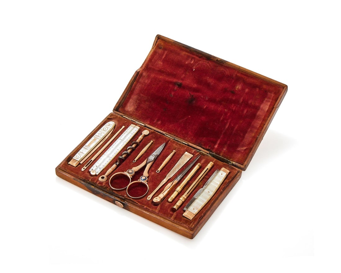 Y A 19TH CENTURY NECESSAIRE (1 of 2)