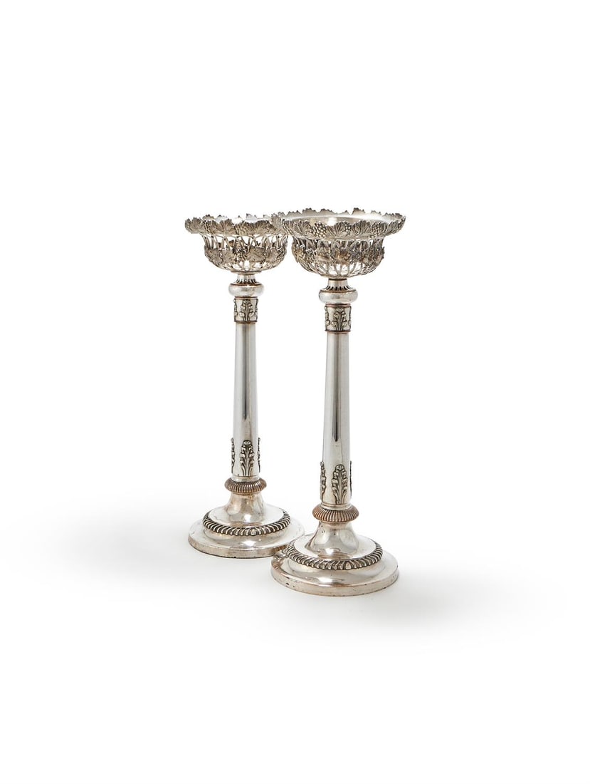A PAIR OF OLD SHEFFIELD PLATE TABLE CENTRE PIECES (1 of 1)