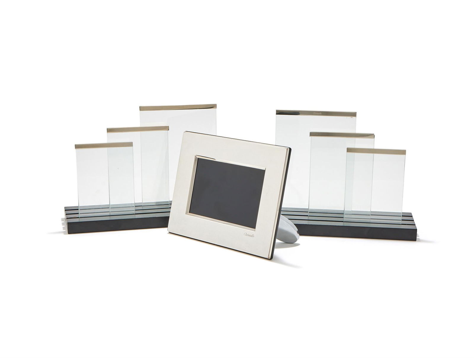 CHRISTOFLE, A SILVER MOUNTD ELECTRONIC MEMORY PHOTO FRAME (1 of 6)