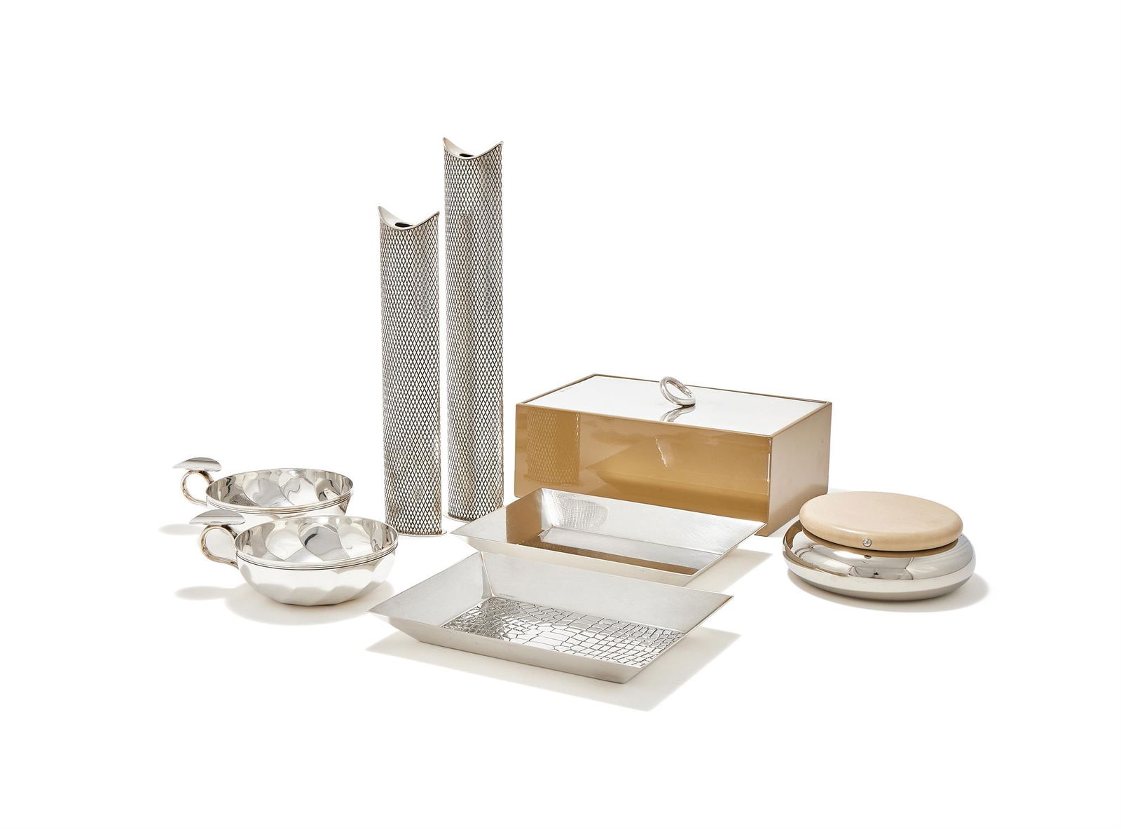 CHRISTOFLE, A PAIR OF FRENCH ELECTRO-PLATED TASTES DU VINS (1 of 2)