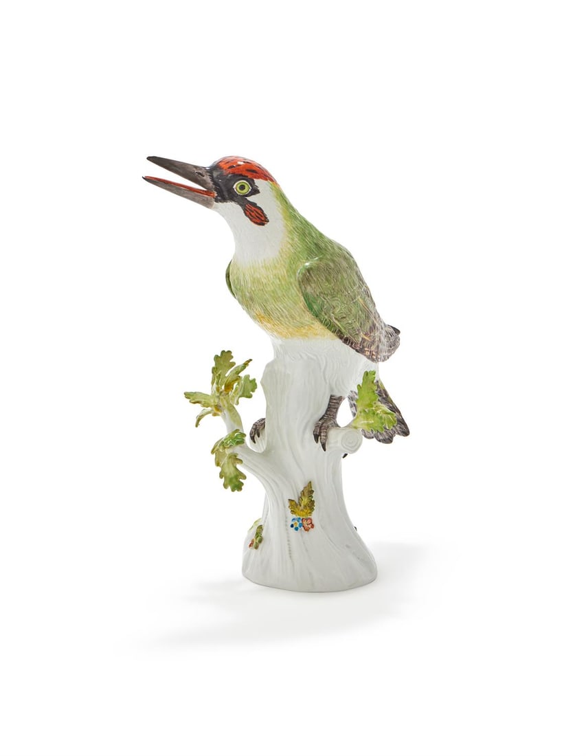 MEISSEN, A MODEL OF A GREEN WOODPECKER (1 of 4)