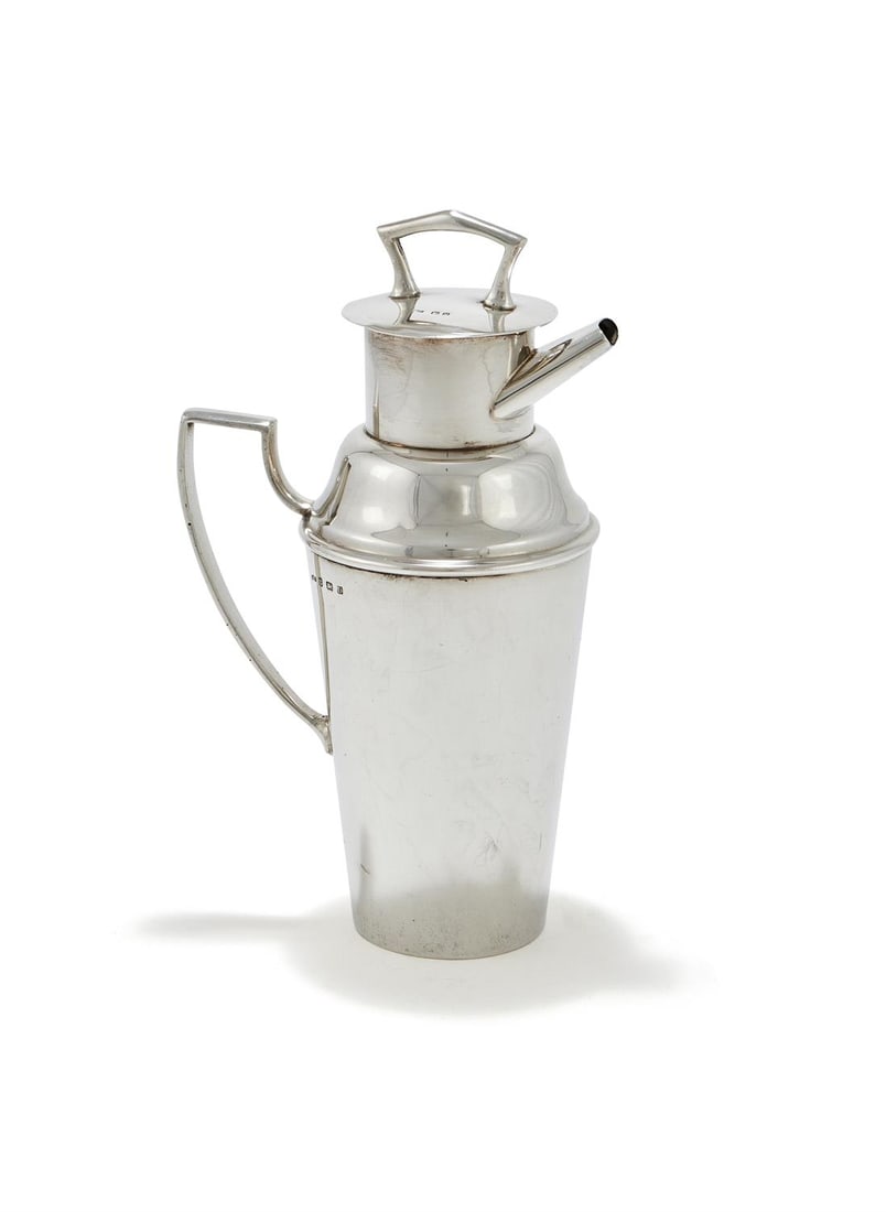 A SILVER COCKTAIL SHAKER (1 of 3)