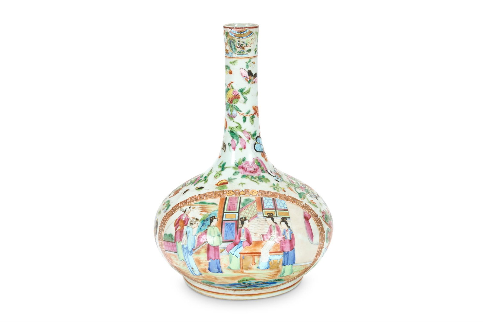 A ENAMELLED PORCELAIN VASE, CANTONESE (1 of 1)