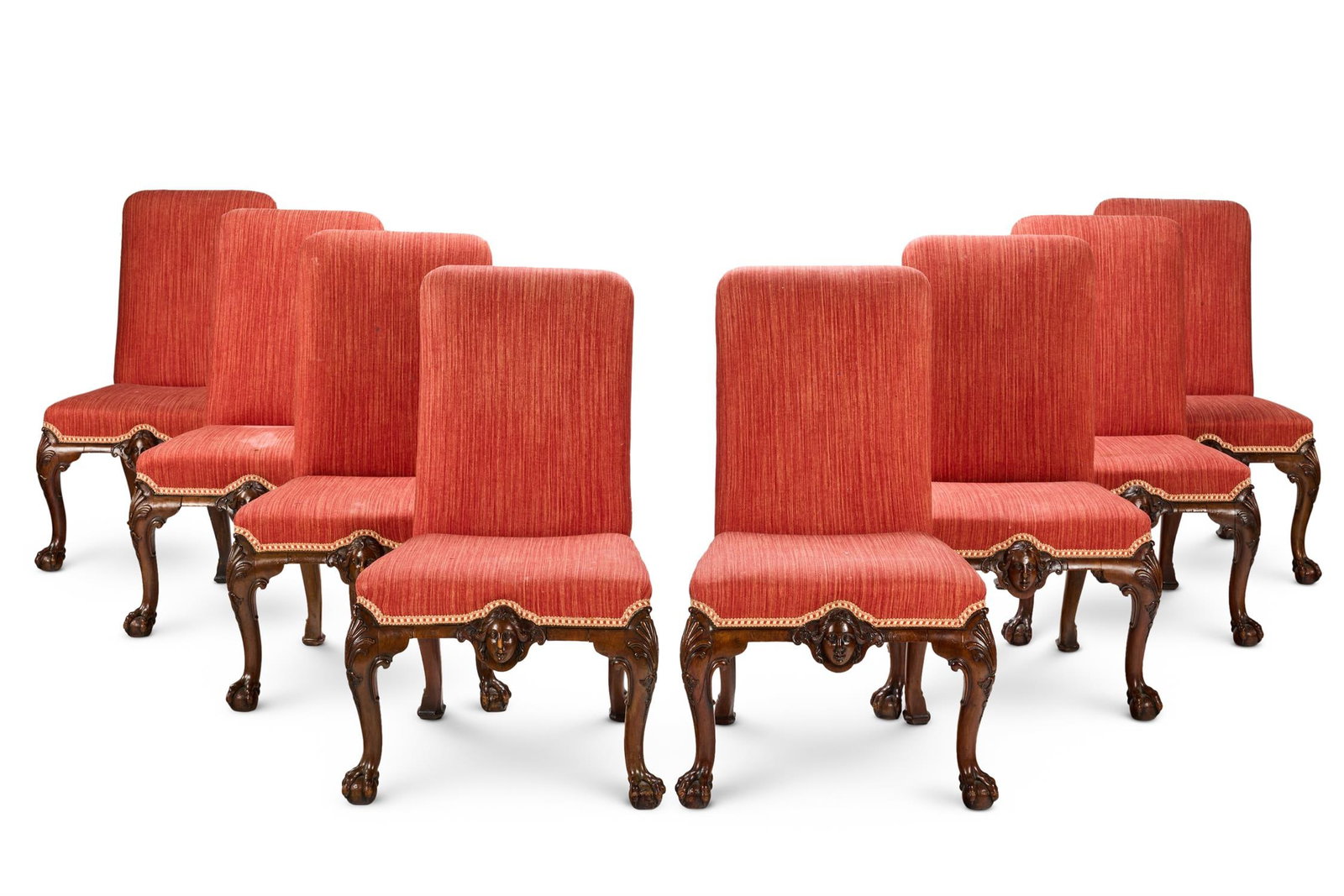 A SET OF EIGHT GEORGE II WALNUT DINING-CHAIRS, CIRCA 1730/40 (1 of 3)