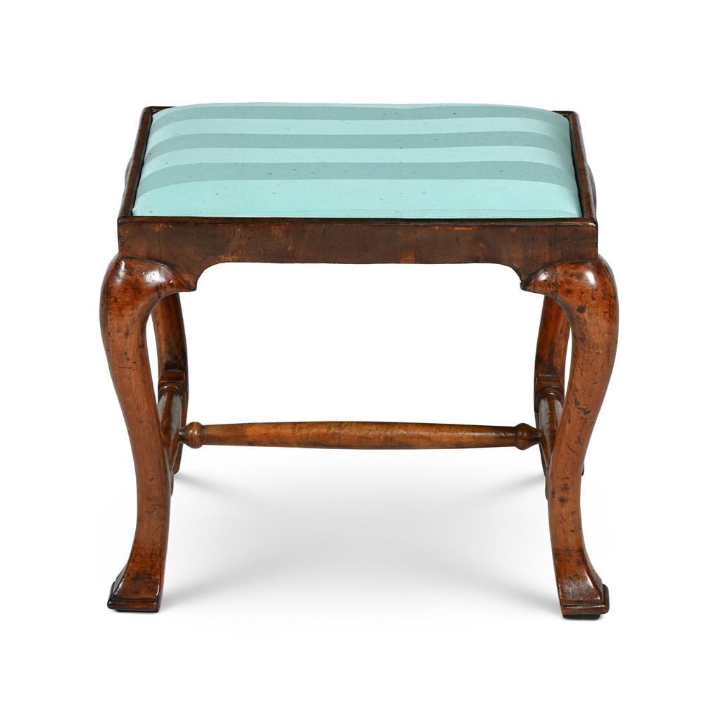 A GEORGE I WALNUT DRESSING STOOL, IRISH, 1720 - 2