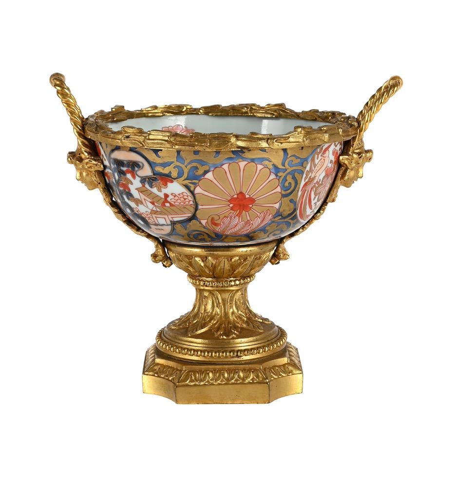 AN ORMOLU-MOUNTED IMARI BOWL, FRENCH, 19TH CENTURY (1 of 2)