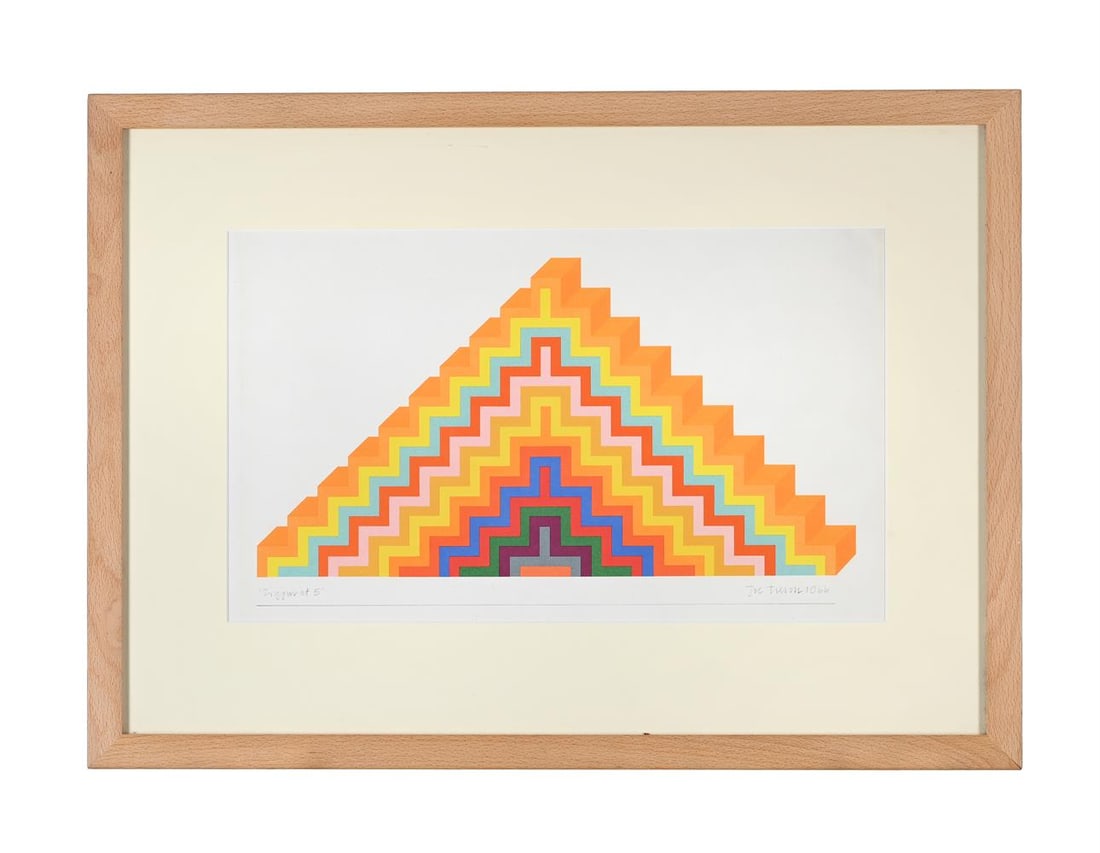 λ JOE TILSON (BRITISH 1928-2023), ZIGGURAT 5: λ JOE TILSON (BRITISH 1928-2023) ZIGGURAT 5 Colour print 25 x 42cm (9¾ x 16½in.) Provenance: Private Collection, Swiftsden House, East Sussex 