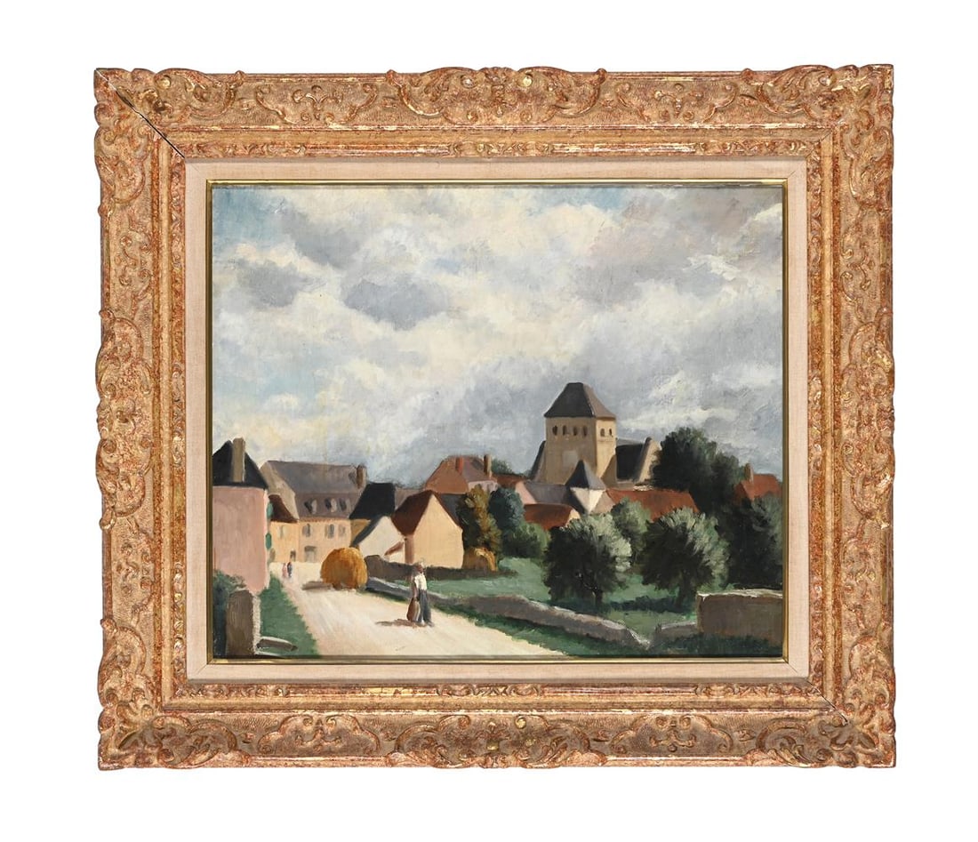 FRENCH SCHOOL (20TH CENTURY), A VIEW OF SALVIAC (1 of 3)