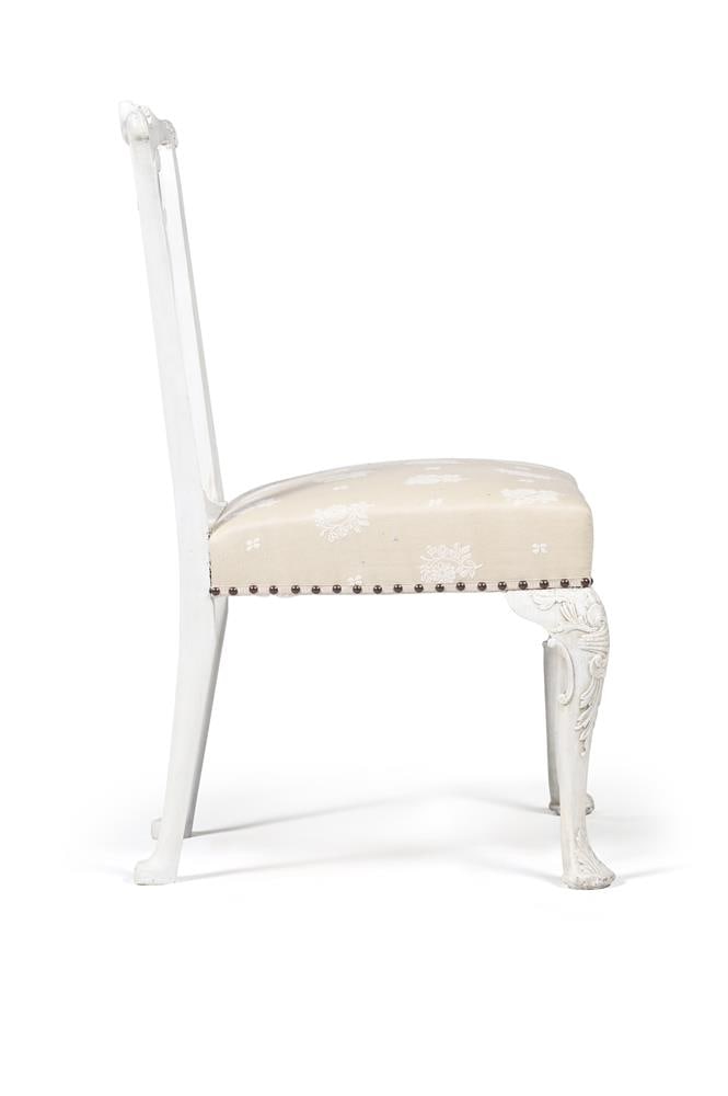 A GEORGE III WHITE PAINTED SIDE CHAIR, CIRCA 1770 - 3