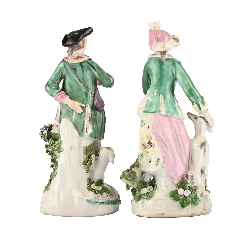 A PAIR OF DERBY FIGURES OF A SPORTSMAN AND HIS COMPANION, CIRCA 1770, TOGETHER WITH ANOTHER - 6