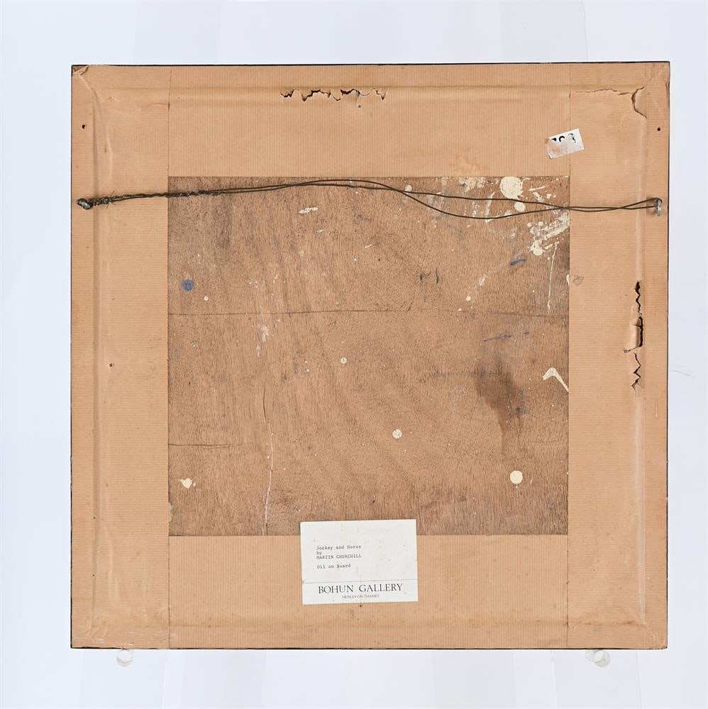 λ MARTIN CHURCHILL (BRITISH B.1954), HORSE AND JOCKEY - 3