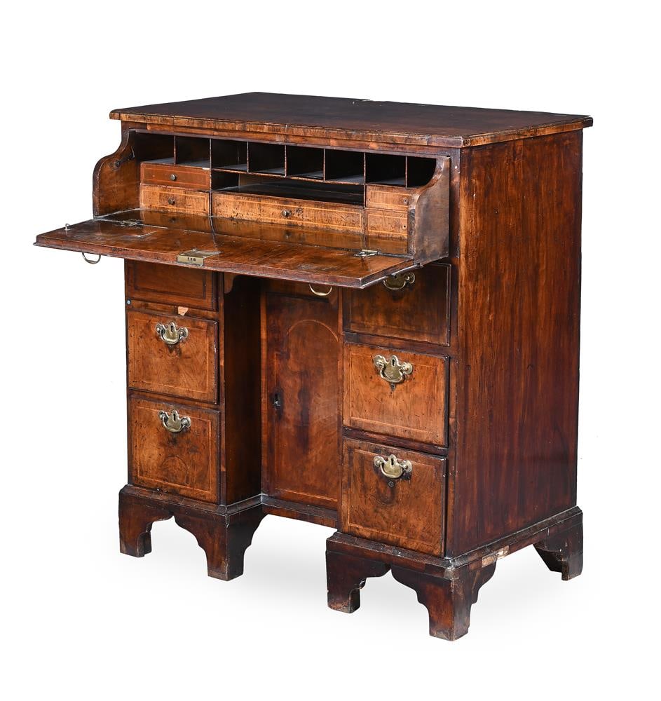 A WALNUT AND CROSSBANDED CHEST, EARLY 18TH CENTURY AND LATER - 2