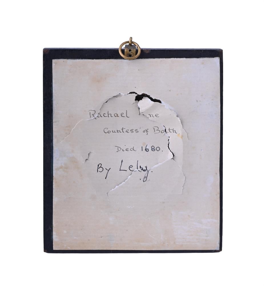 FOLLOWER OF SIR PETER LELY, MINIATURE PORTRAIT OF RACHEL BOURCHIER, COUNTESS OF BATH - 2