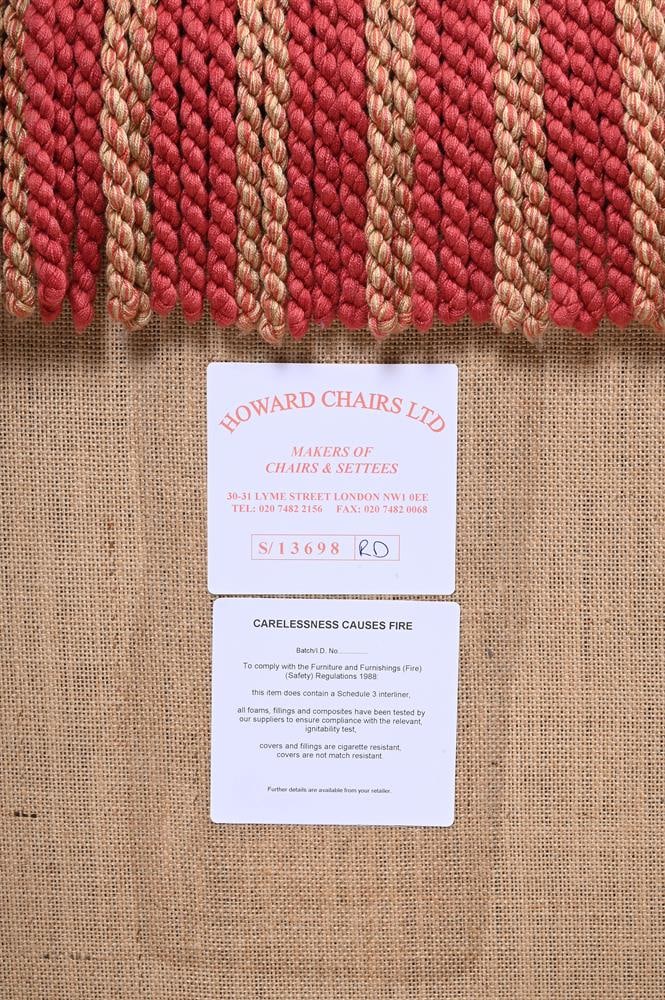 A PAIR OF HOWARD CHAIRS LTD FOOT STOOLS, 20TH CENTURY - 4