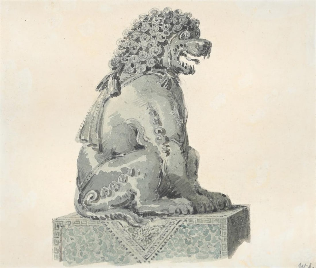 WILLIAM ALEXANDER (BRITISH 1767-1816), BRONZE STATUE OF A LION - 2