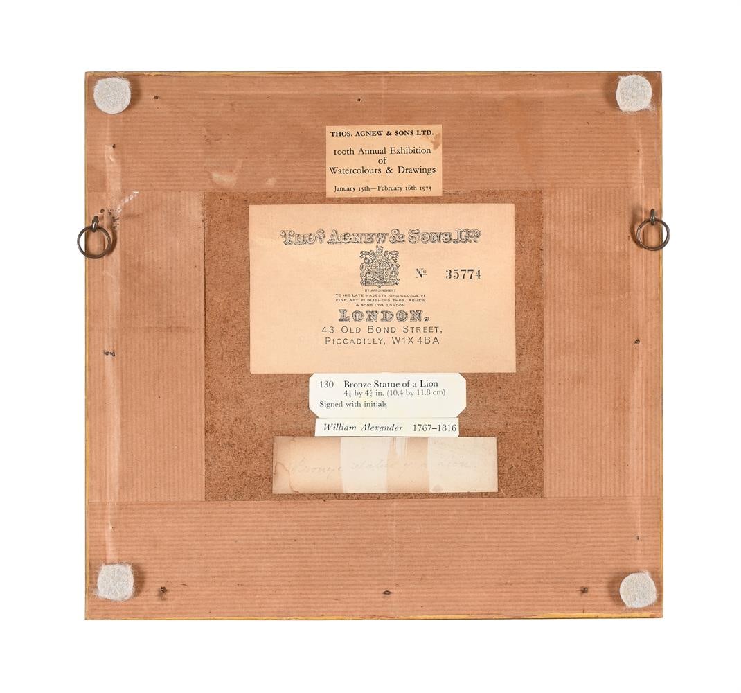 WILLIAM ALEXANDER (BRITISH 1767-1816), BRONZE STATUE OF A LION - 3