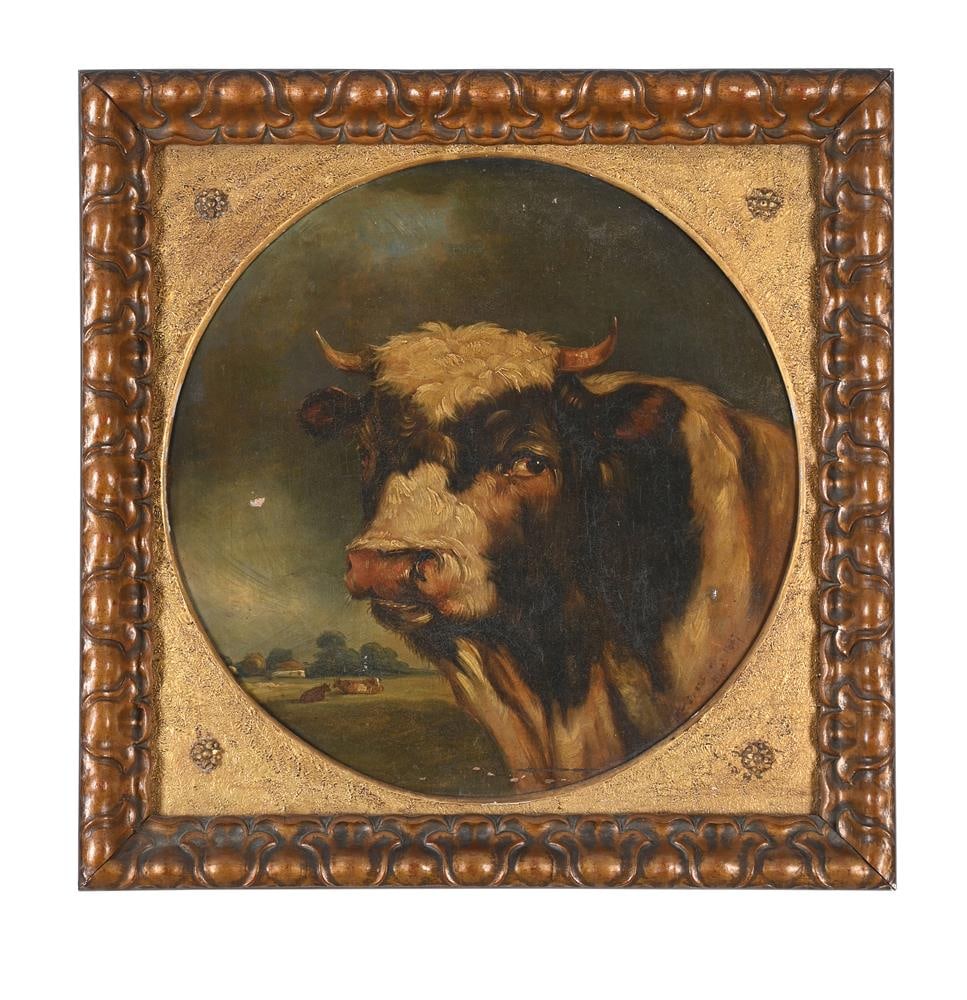 J. PRESTON (BRITISH 19TH CENTURY), PORTRAIT OF A BULL (1 of 2)