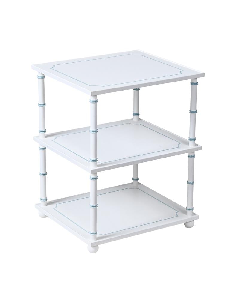 A PAIR OF PAINTED BEDSIDE TABLES, POSSIBLY SUPPLIED OR DECORATED BY COLEFAX & FOWLER, AND ANOTHER - 3