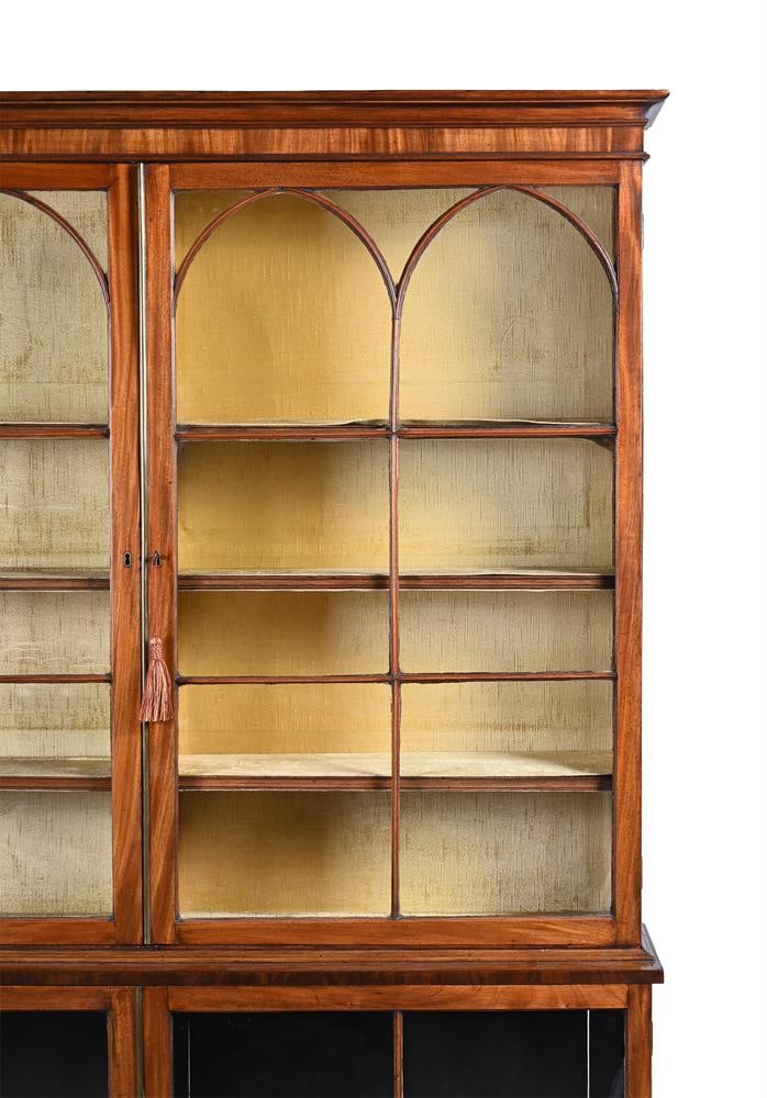 A MAHOGANY GLAZED BOOKCASE, CIRCA 1810 - 2