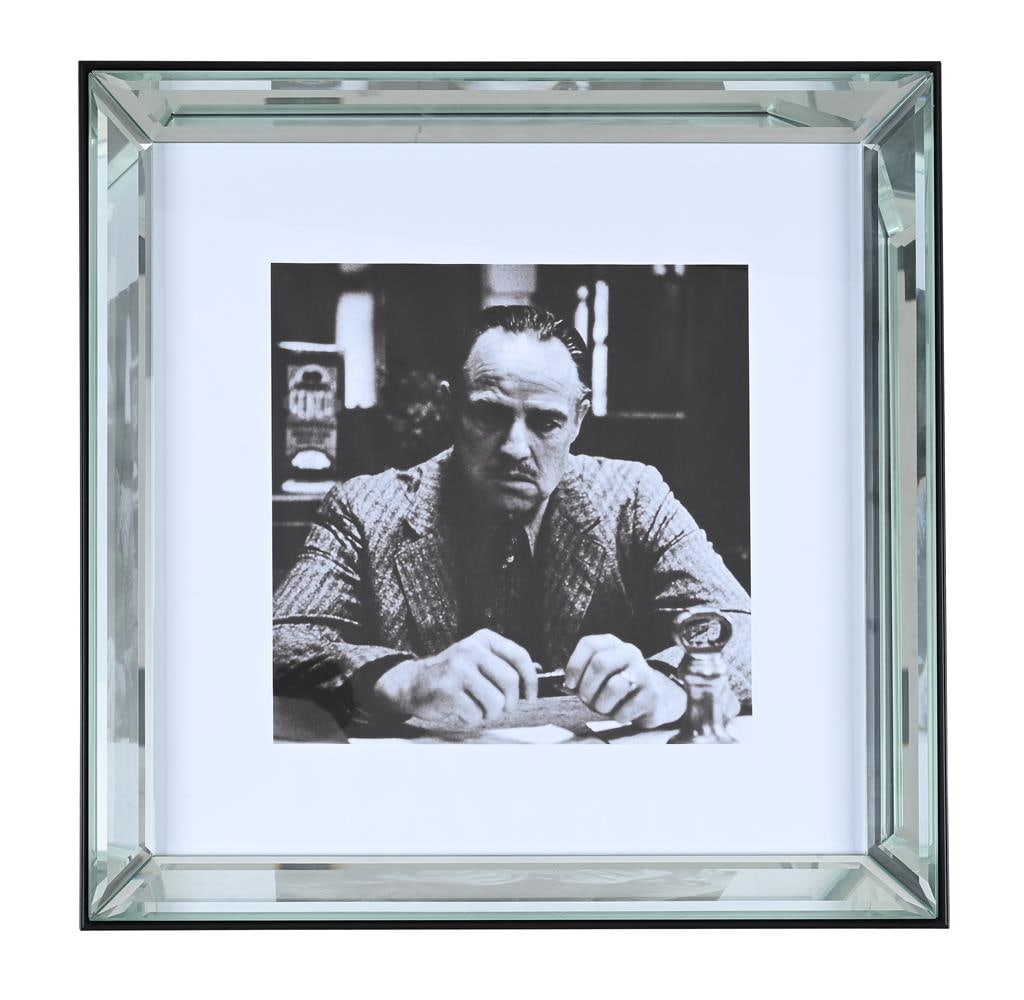 A GROUP OF SIX SQUARE EBONISED AND BEVELL MIRRORED PICTURE FRAMES, OF RECENT MANUFACTURE - 3