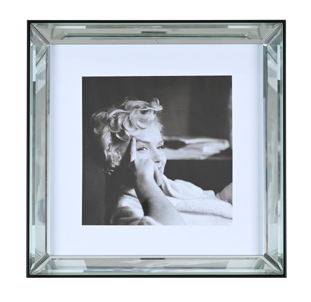 A GROUP OF SIX SQUARE EBONISED AND BEVELL MIRRORED PICTURE FRAMES, OF RECENT MANUFACTURE - 4