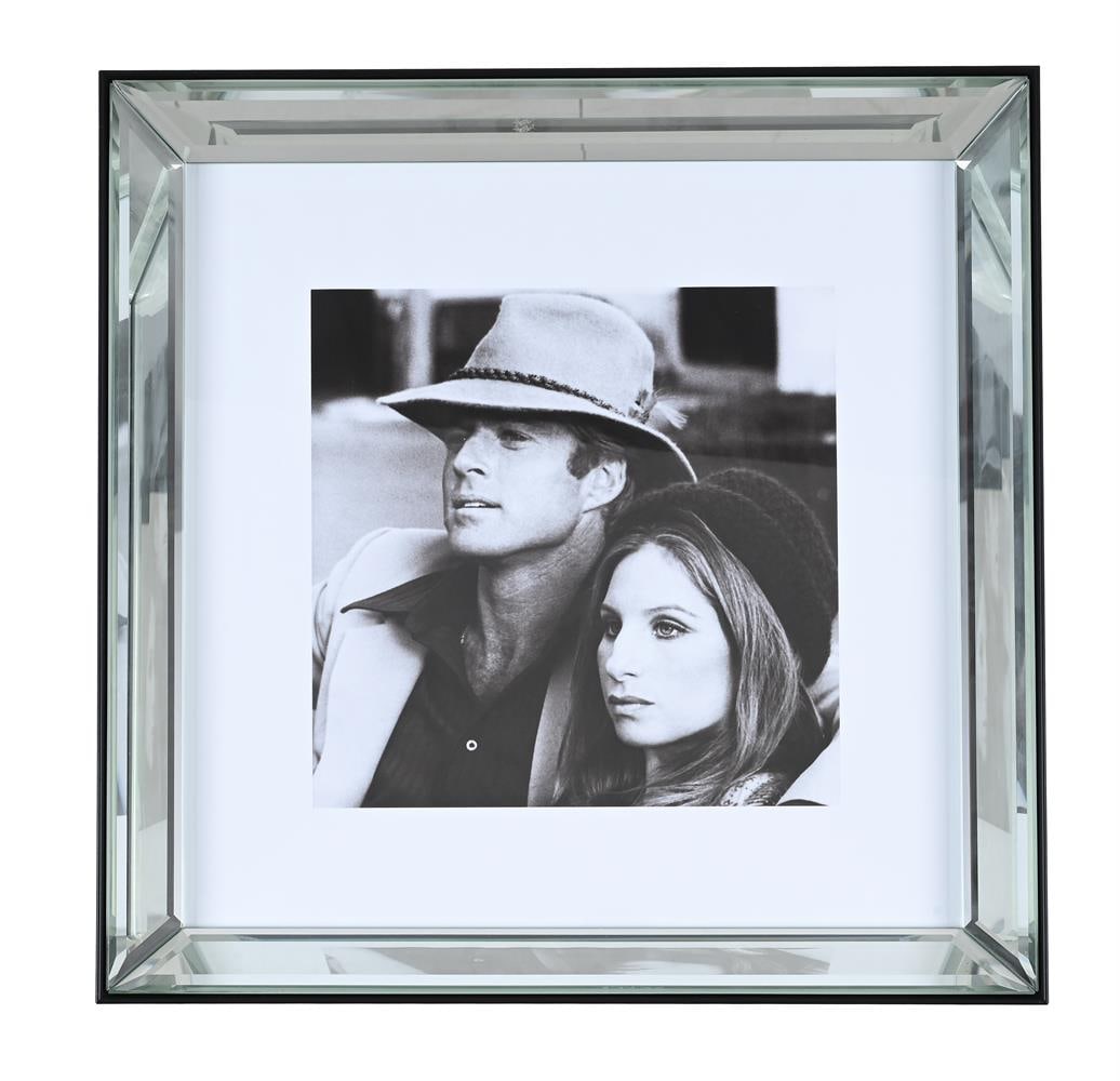 A GROUP OF SIX SQUARE EBONISED AND BEVELL MIRRORED PICTURE FRAMES, OF RECENT MANUFACTURE - 7