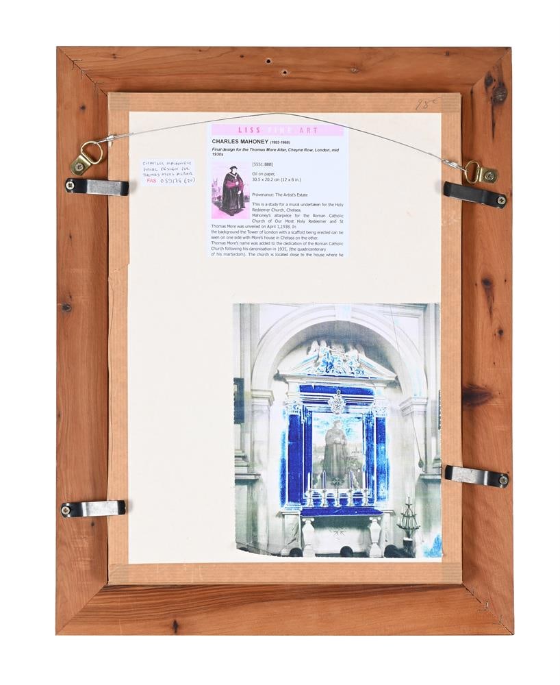 CHARLES MAHONEY (BRITISH 1903 - 1968), FINAL DESIGN FOR THOMAS MOORE ALTAR - 3