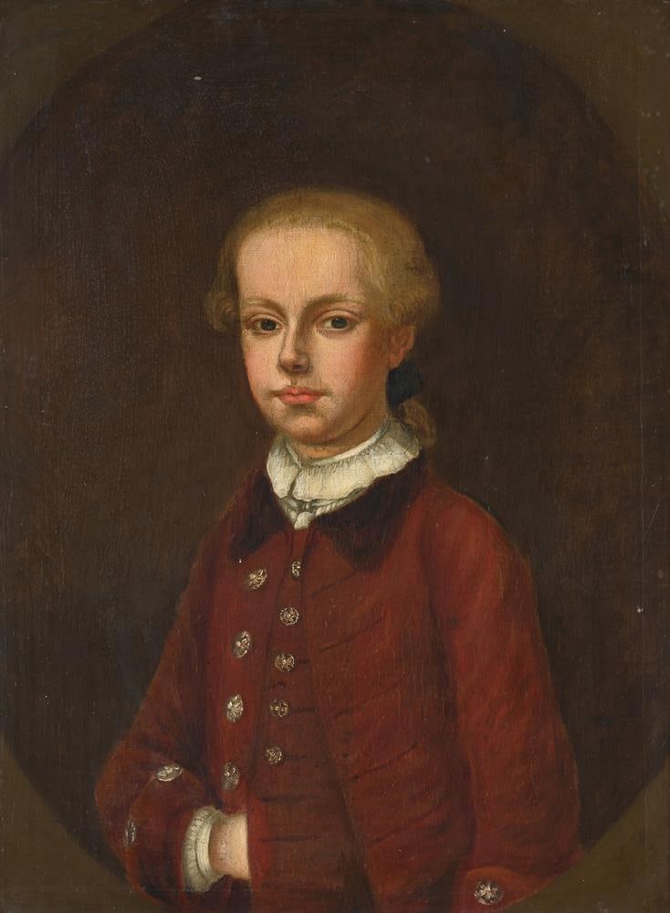 AUSTRIAN SCHOOL (LATE 18TH CENTURY), PORTRAIT OF A BOY IN A RED COAT - 2