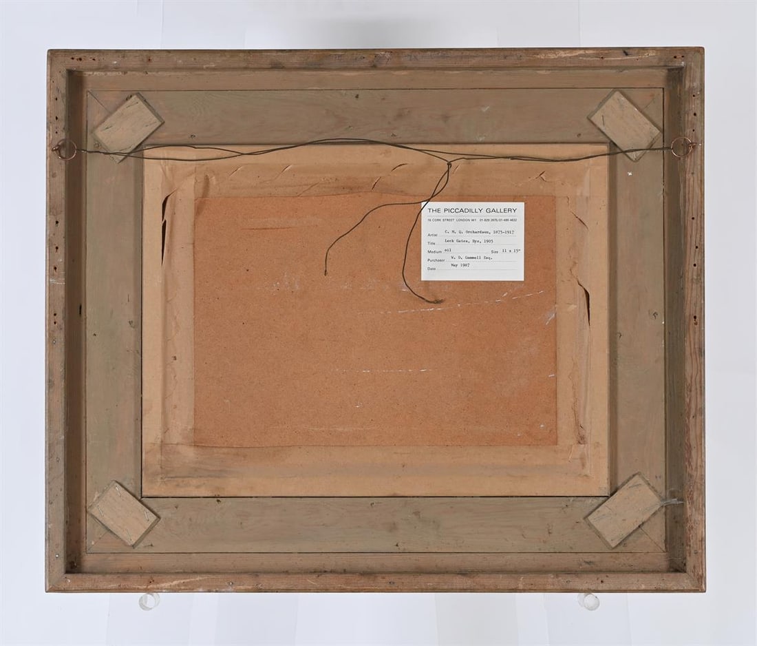 CHARLES MOXON QUILLER ORCHARDSON (BRITISH 1873-1917), LOCK GATES, RYE - 3