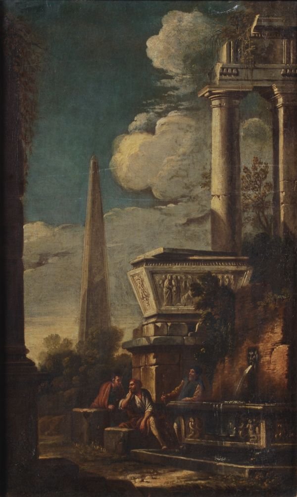 Circle of Andrea Locatelli A capriccio of classica
