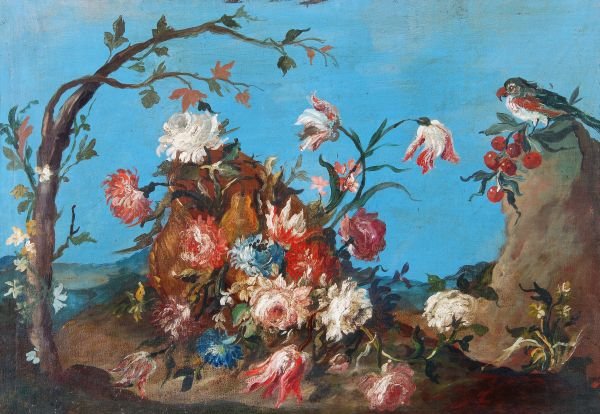 Italian School Still lifes A pair, oil on canvas 4