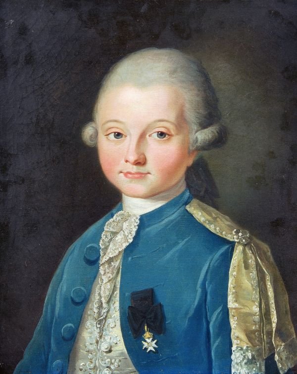 French School (late 18th century) Portrait of a ge