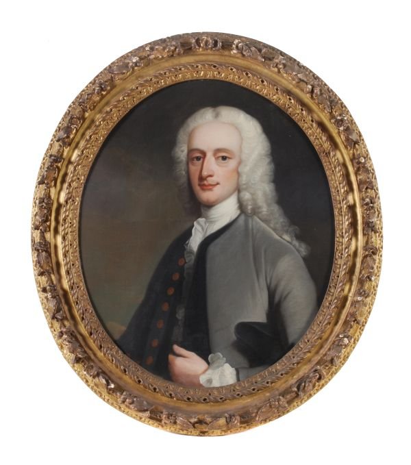 English School (18th Century) Portrait of a gentle