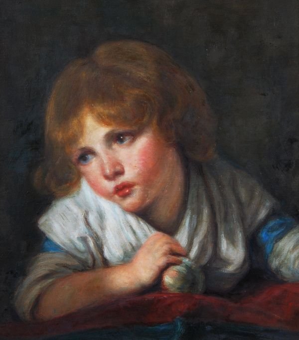 After Jean Baptiste Greuze A young boy with an app
