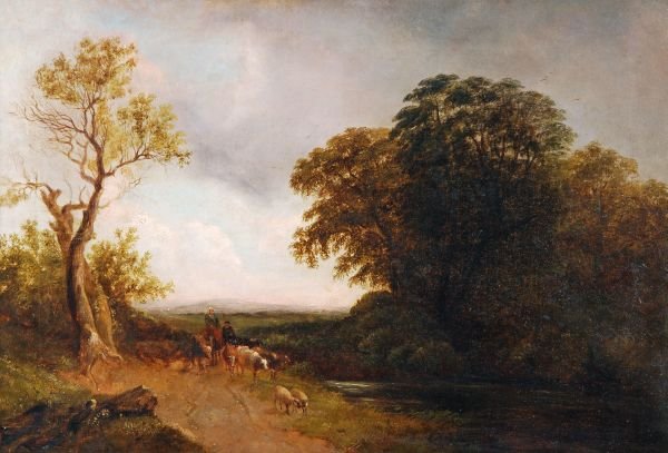 Attributed to George Cole (1810-1885) An Evening G