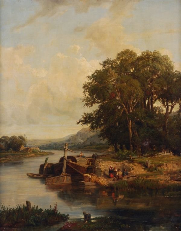 Victor-Marie-Felix Danvin (1802-1842) The river cr
