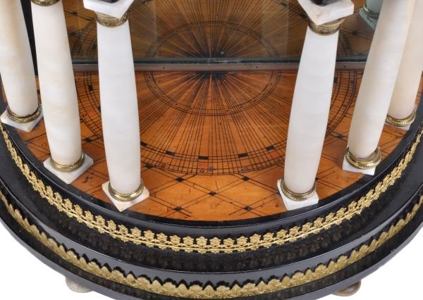 An Austrian ebonised wood, alabaster and gilt meta - 2