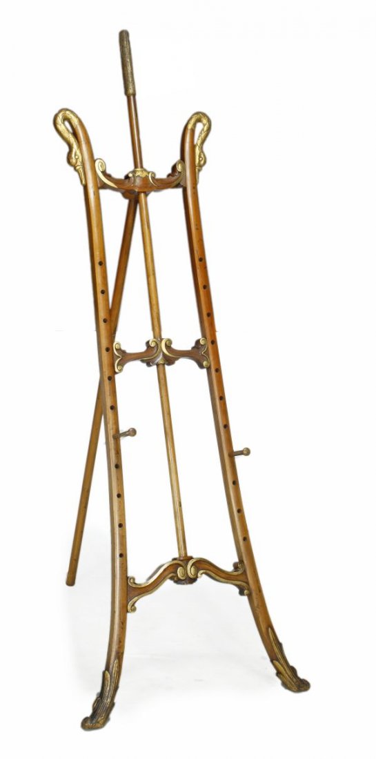 A Louis Philippe carved, stained and parcel giltwo